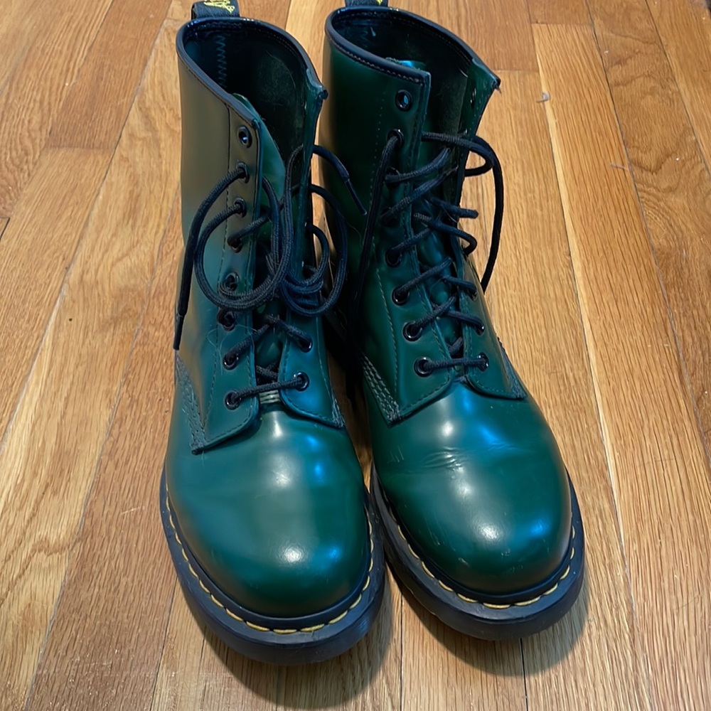 Dr Martens Eight Eye Boots in Green